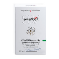 SWISSOVIT VITAMIN D3 4000 IU + K2 Knochen + Immun, 30 st, Forans Medical GmbH