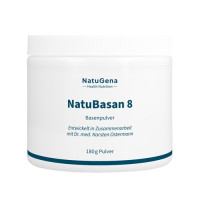 NatuBasan 8 Basenpulver Calcium + Magnesium vegan, 180 g, NatuGena GmbH