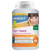 sanotact Haut + Haare Bierhefe Tabletten, 450 st, Sanotact GmbH