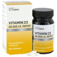 activplus Vitamin D3 20.000 I.E. Depot, 180 st, Avitale GmbH