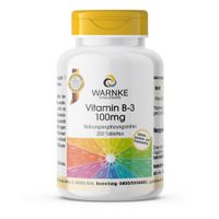 Vitamin B-3 100 mg, 250 st, Warnke Vitalstoffe GmbH