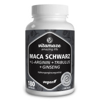 Maca Schwarz + Tribulus + Ginseng Komplex, 180 st, Vitamaze GmbH