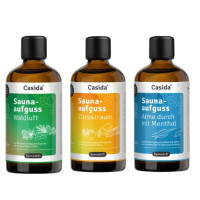 Saunaaufguss Set - 3 D&uuml;fte als Sauna Aufgussmittel, 3x100 ml, Casida GmbH