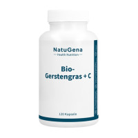 Bio-Gerstengras + Vitamin C gepuffert vegan, 120 st, NatuGena GmbH