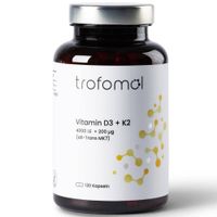 Trofomol Vitamin D3 + K2, 120 st, ADEBO Medical & Trade GmbH