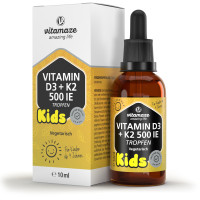Vitamin D3 K2 500 IE Kinder Tropfen, 10 ml, Vitamaze GmbH