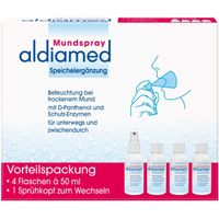 aldiamed Mundspray Speichelerg&auml;nzung Vorteilspack, 4x50 ml, Certmedica International GmbH