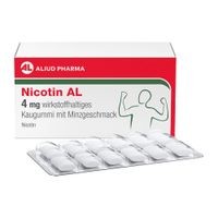 Nicotin AL 4 mg wirkstoffh.Kaugummi mit Minzgeschm, 204 st, Aliud Pharma GmbH
