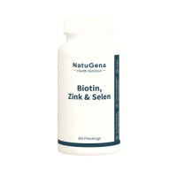 Biotin + Zink + Selen hochdosiert + vegan, 365 st, NatuGena GmbH