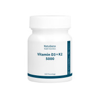 Vitamin D3+K2 5000, 180 st, NatuGena GmbH
