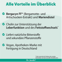 Leber forte Bergamot Mariendistel Cholin Dr Jacobs, 60 st, Dr. Jacob's Medical GmbH