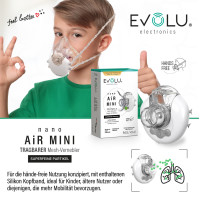 EVOLU nano AIR MINI tragbarer Mesh-Inhalator, 1 st, Forans Medical GmbH