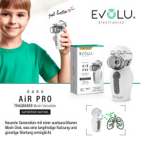 EVOLU nano AIR PRO tragbarer Mesh-Inhalator, 1 st, Forans Medical GmbH
