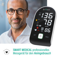 EVOLU INTELLIGENT Oberarm-Blutdruckmessger&auml;t black, 1 st, Forans Medical GmbH