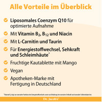 Coenzym Q10 Kautablette Taurin L-Carnitin Dr Jacob, 60 st, Dr. Jacob's Medical GmbH