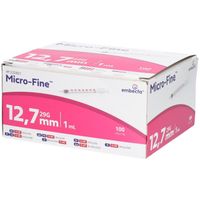 MICRO-FINE Insulinspritze U40 12.7MM, 100 st, embecta GmbH