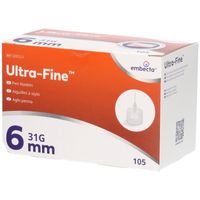 ULTRA-FINE Pen-Nadel 6MM, 105 st, embecta GmbH