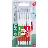 GUM BI-DIRECTION Interdentalb&uuml;rste 0.8mm, 6 st, Sunstar Deutschland GmbH