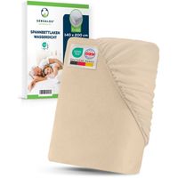 Sensalou Spannbettlaken 140x200 wasserdicht beige, 1 st, Tadima GmbH