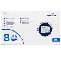 embecta Thin Wall Pen-Nadeln 8mm-31G, 100 st, Mediq Deutschland GmbH