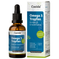 Omega 3 Kinder Tropfen Algen&ouml;l Vegan DHA + EPA, 50 ml, Casida GmbH