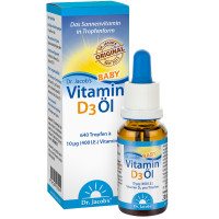 Vitamin D3 &Ouml;l Baby 400 IE 640 Tropfen Dr. Jacob's, 20 ml, Dr. Jacob's Medical GmbH