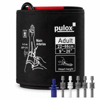 Pulox 1-Schlauch-Blutdruckmanschette 22-66 Adapter, 1 st, Novidion GmbH