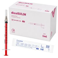 dicoSULIN Insulinspritze U-40 1ml 27G, 100 st, Kaiser Cares GmbH