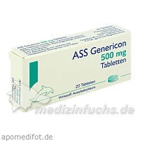 ASS Genericon, 20 Stück, Genericon Pharma Gesellschaft m.b.H.