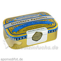Grether's Pastillen Blackcurrant ohne Zucker, 110 g, SCHMIDGALL DR A.&L.