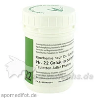 Adler Sch&uuml;ssler Salze Nr. 22 Calcium carbonicum D12, 100 Gramm, Adler Pharma Produktion und Vertrieb GmbH