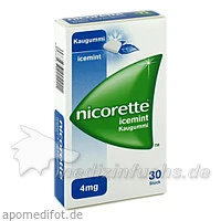 nicorette® icemint 4mg, 30 Stück, Johnson & Johnson GmbH