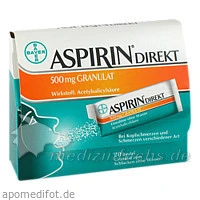 ASPIRIN&reg; Direkt 500 mg Granulat, 20 St&uuml;ck, Bayer Austria GmbH