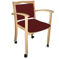 einrichtungsdesign24 Seniorenstuhl mit Armlehnen auf Rollen Alexander, 1 Stk., einrichtungsdesign24