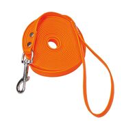 Schecker - orange - Biothane® Schleppleine mit Handschlaufe 10m / 13 mm, 1 st, Schecker