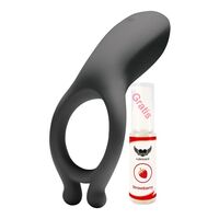 OptiMALE - Vibrierender Penisring mit Klitoris Stimulation Harte Erektion Potenzhilfe, 1 st, EasyToys
