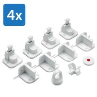 reer Magnetschloss, zum unsichtbaren Sichern von Schr&auml;nken und Schubladen, Kindersicherheit, 4 st, reer