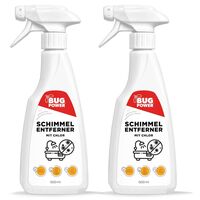 BugPower Schimmel Entferner Spray, 2x500 ml, Silberkraft