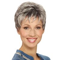 Perücke Sandy von Lofty in Schiefer, hell gesträhnt, 1 st, Lofty