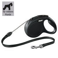 FLEXI NEW Classic - 8 m Seil - für Hunde bis 20 kg Hundeleine - Flexileine, 1 st, flexi®