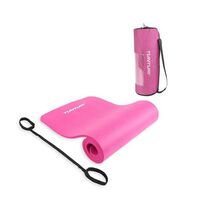 Tunturi Fitnessmatte mit Tasche pink, 1 st, Tunturi