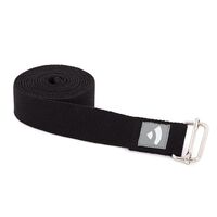 Yogagurt Asana Belt, Schiebeschnalle Baumwolle schwarz 910-SS, 1 st, bodhi