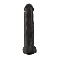 Schwarzer XXL Dildo 15“ mit Saugnapf, 38,1 cm | Strap-on-kompatibel | King Cock, 1 st, King Cock