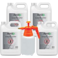 INSIGO Silberfischspray mit 2L Drucksprüher, 4x2 l, INSIGO