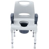 AQ-Tica Komfort Multifunktions-Duschstuhl mit Armlehnen und R&uuml;ckenlehne, 1 Stk., RUSSKA