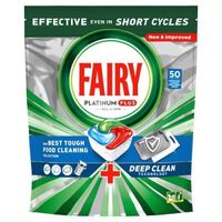 Multipack 2x 50 Stück Fairy Spülmaschinen Tabs Platinum Plus Deep Clean 2x50 St, 100 stk, Fairy