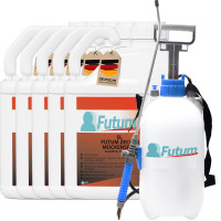 Futum 5x5L Zecken- / Mückenspray + 5L Sprüher 25 l Spray, 25 l, FUTUM