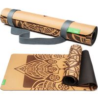 BACKLAxx® Yogamatte Kork mit Naturkautschuk 183x61x0,4cm 1 St, 1 stk, BACKLAxx®