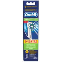 Oral B Cross Action Aufsteckb&uuml;rste 7+1 8 St Zahnb&uuml;rste, 8 stk, Oral-B