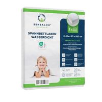 Sensalou Spannbettlaken wasserdicht 80 x 180 cm Spannbetttuch 2er Set 2 St, 2 stk, Sensalou